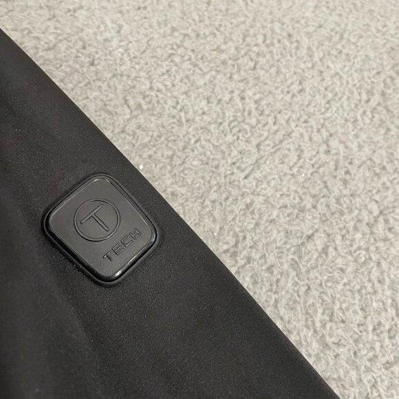 Tumi Tech Jacket Men M Black Utility Packable Hood Full Zip - Picture 4 of 11